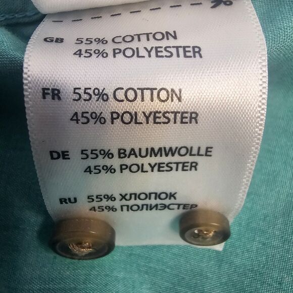 HB Harbor Bay Green Long Sleeve Button Down Shirt Sz 3XL Preppy Timeless Q0327 - Picture 7 of 9